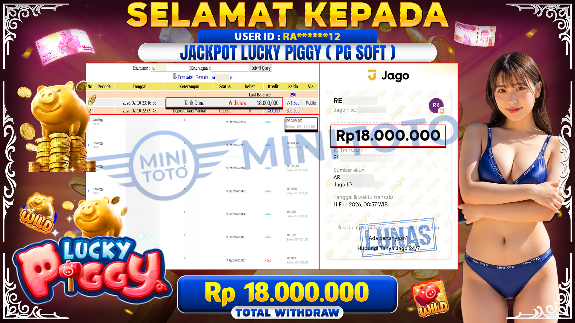 JACKPOT LUCKY PIGGY - PG SOFT