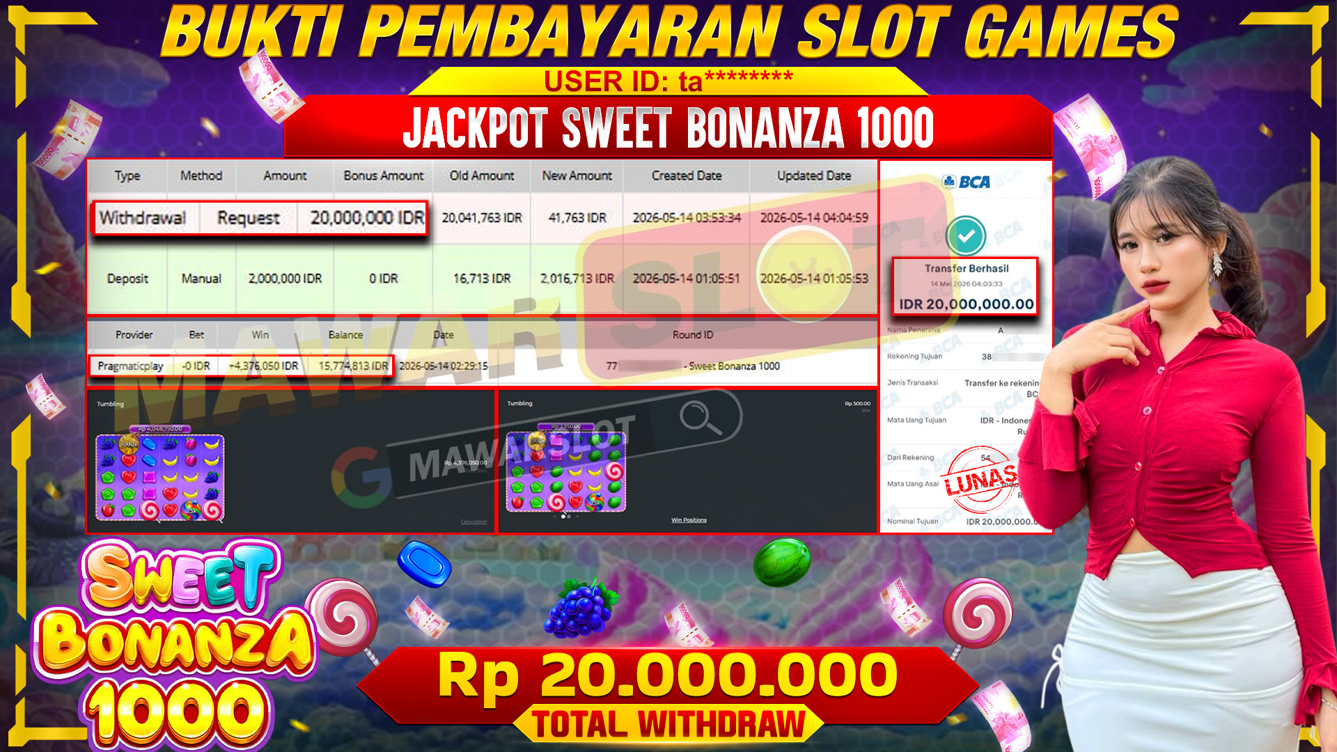 Sweet Bonanza 1000: Hujan Permen, Dompet Auto Senyum!