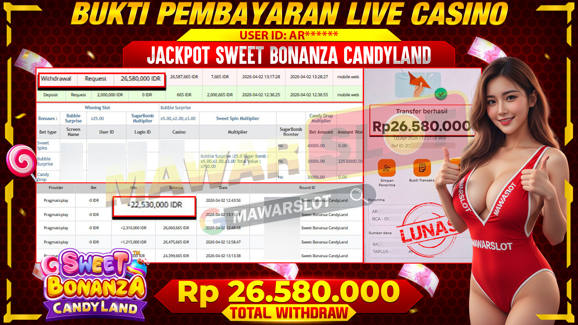 Hujan Cuan di Dunia Permen! Sweet Bonanza CandyLand Bikin Kaya Mendadak!!