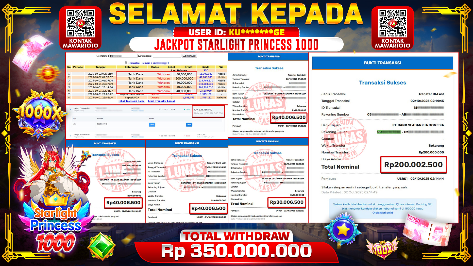 JACKPOT STARLIGHT PRINCES 1000