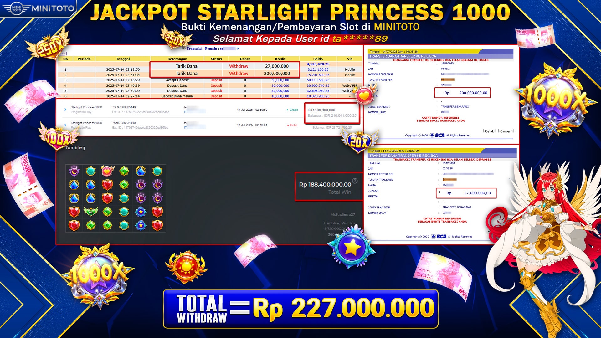 JACKPOT STARLIGHT PRINCES 1000