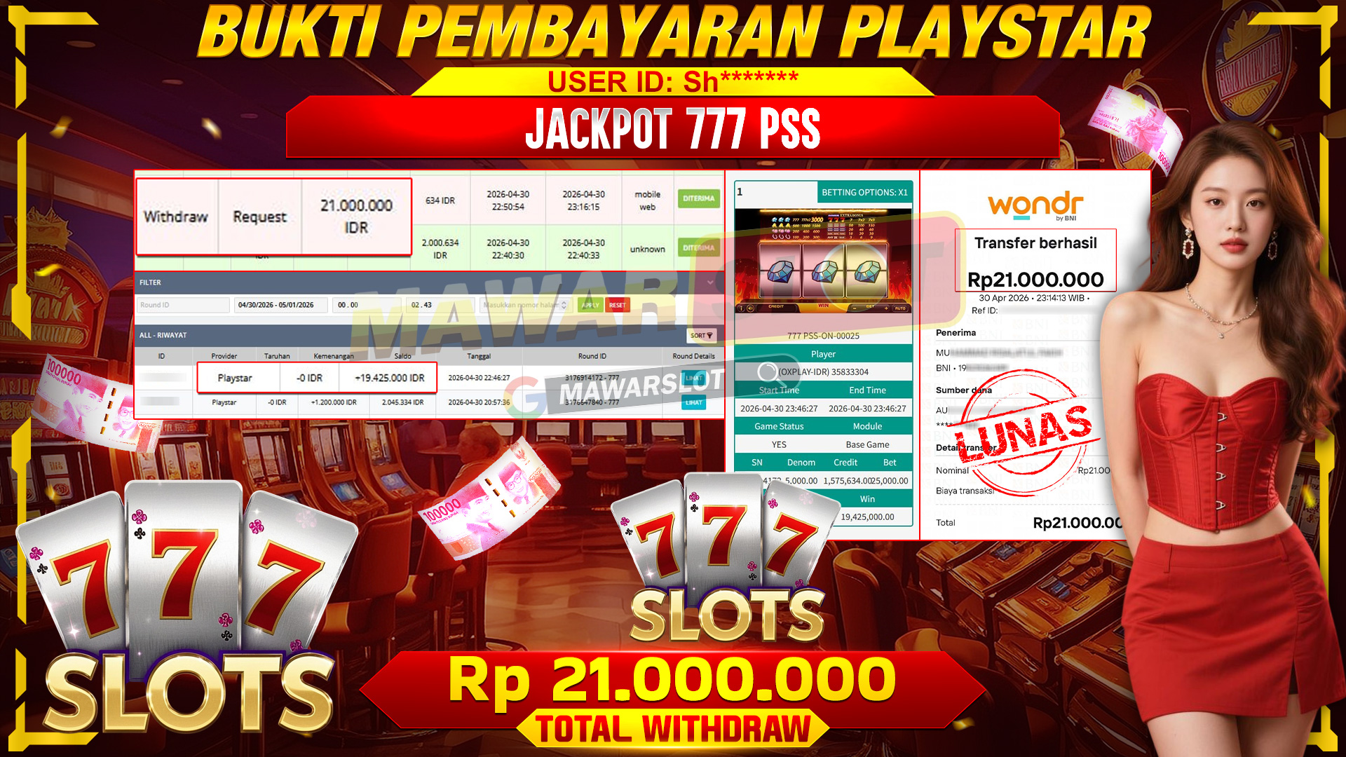 777 Jackpot Menyala! Spin Sekali, Rezeki Mengalir!