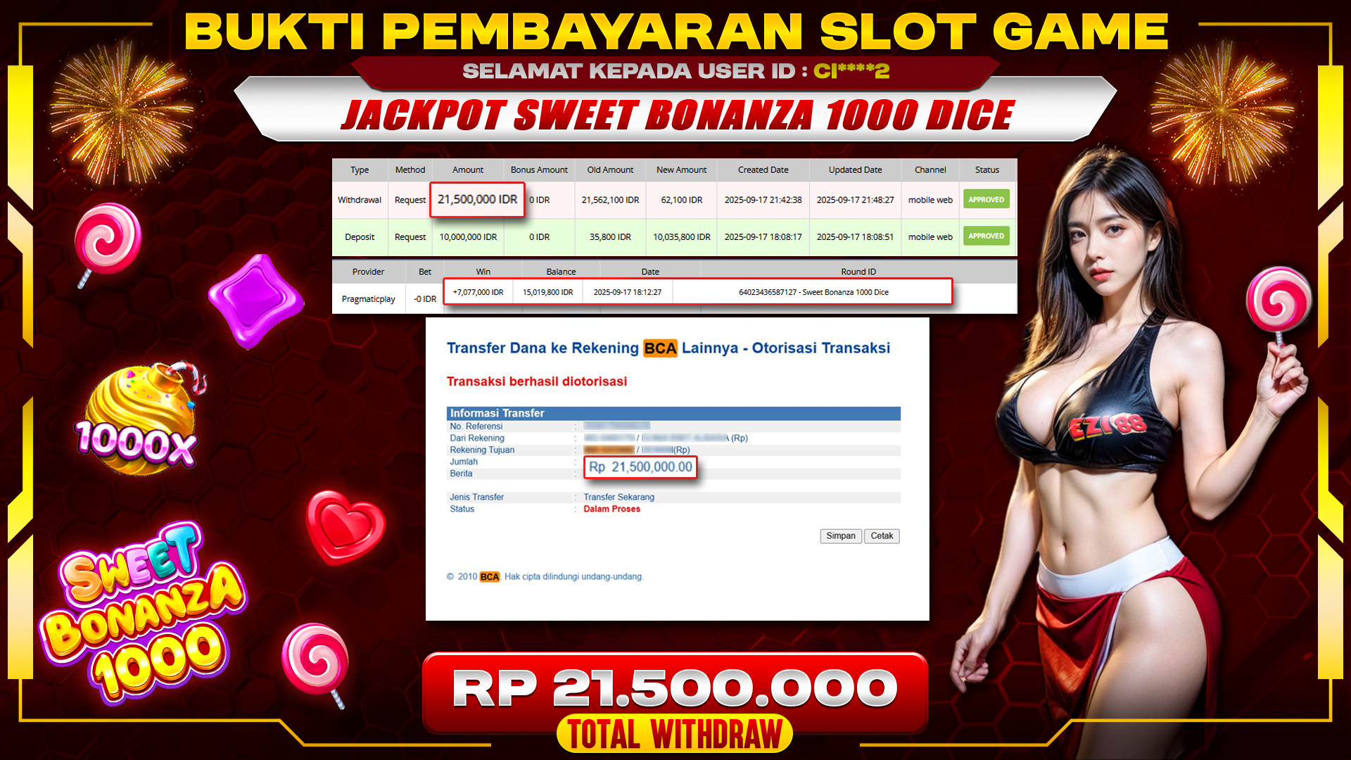 JACKPOT SWEET BONANZA 1000 DICE
