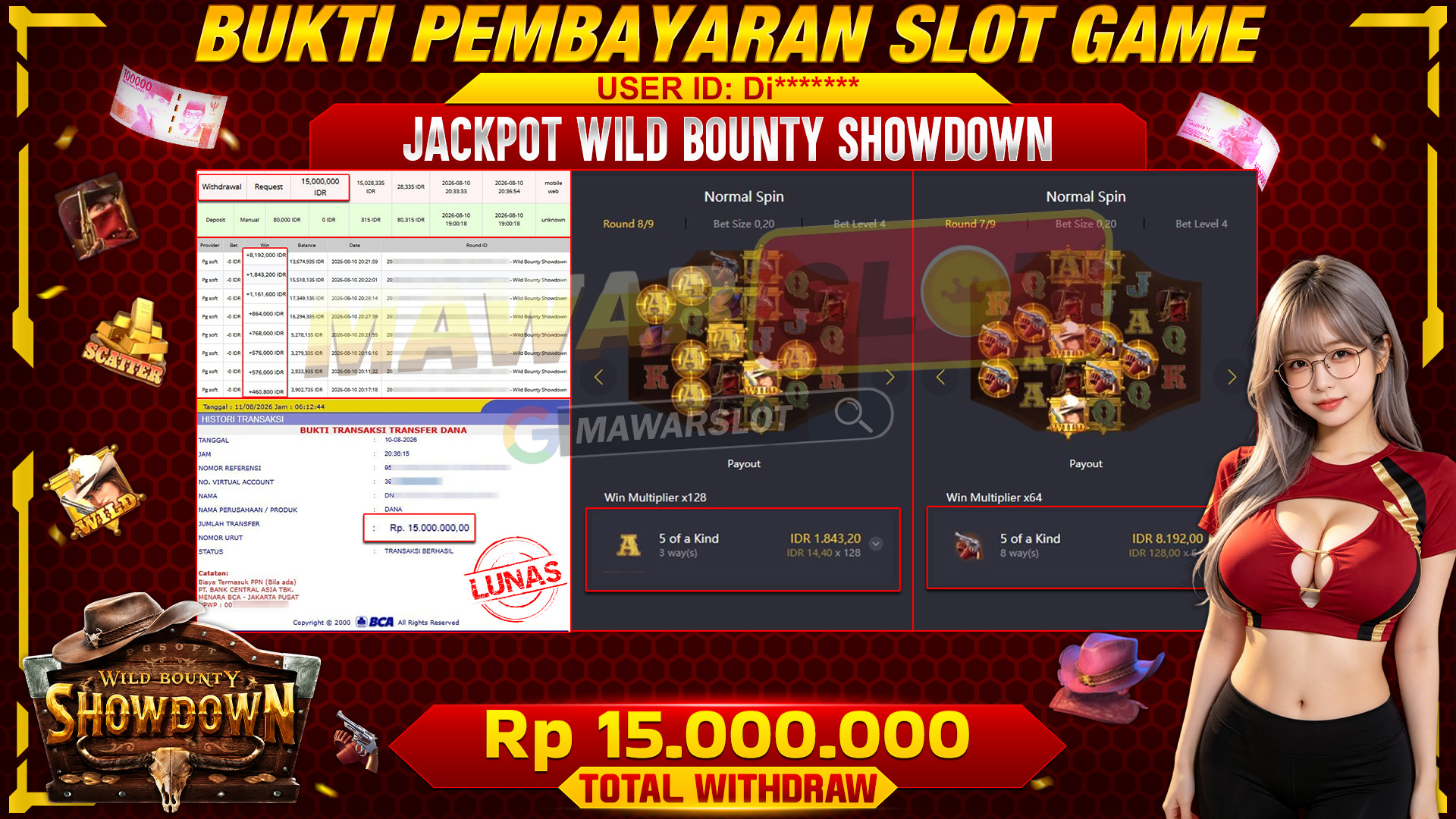 Harta Karun Perampok Legendaris: Waktunya Panen Cuan di Wild Bounty Showdown!