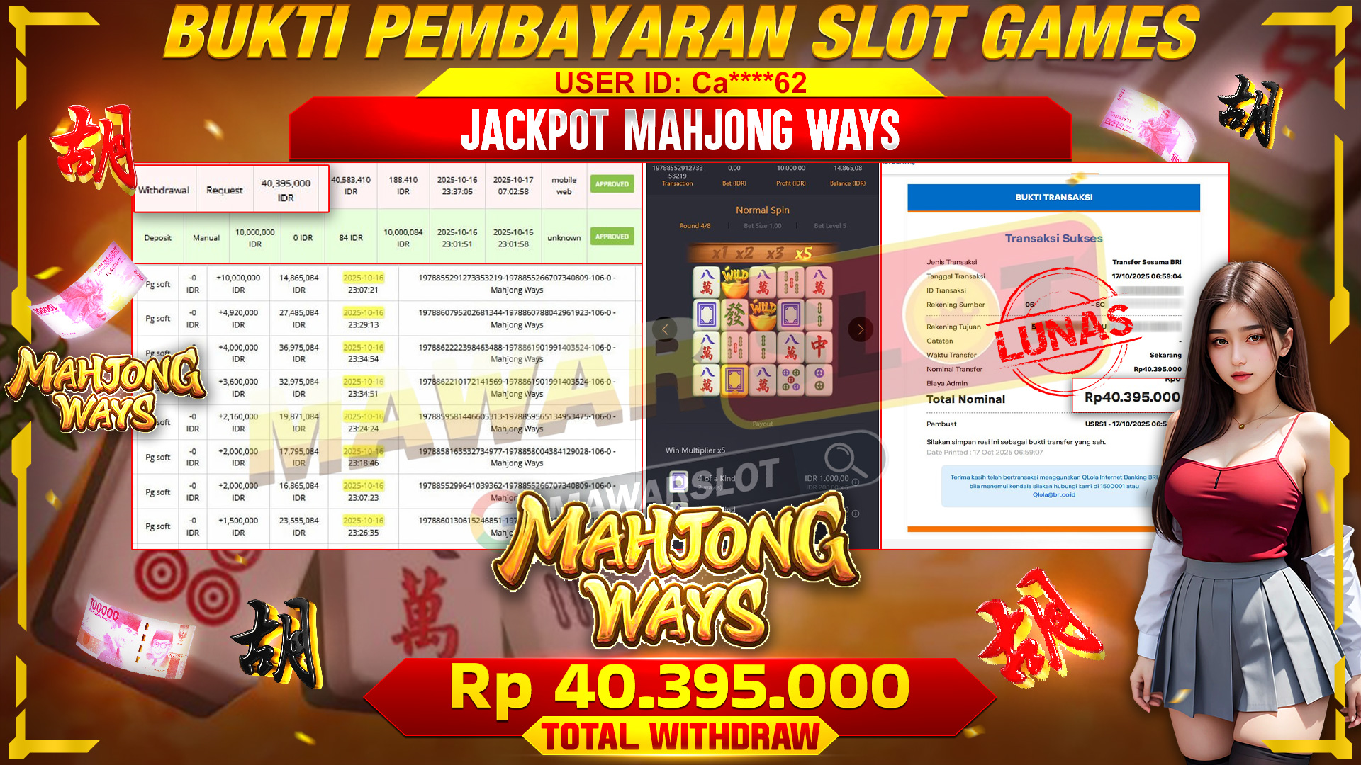 Kombinasi Emas & Multiplier Gila! Mahjong Ways Buktikan Gacornya Lagi!