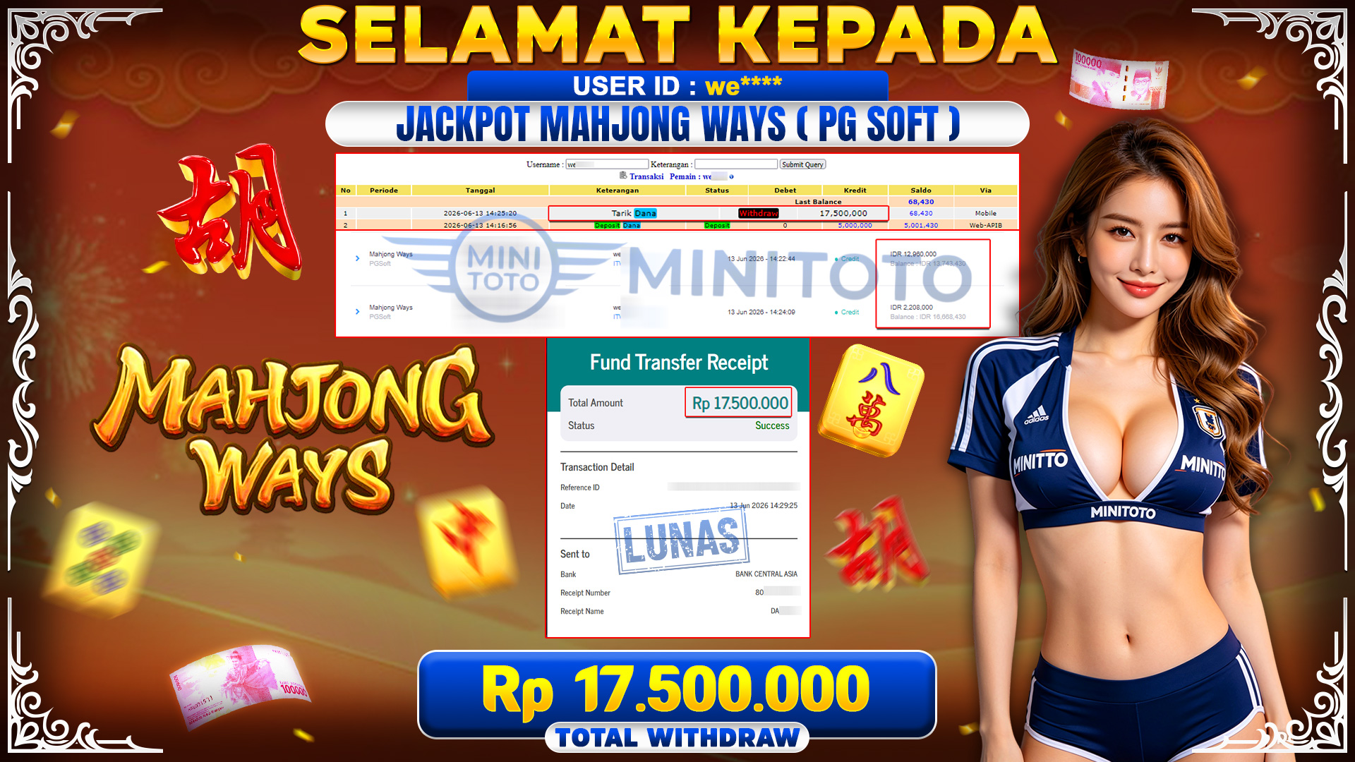 BUKTI JACKPOT MAHJONG WAYS - PG SOFT