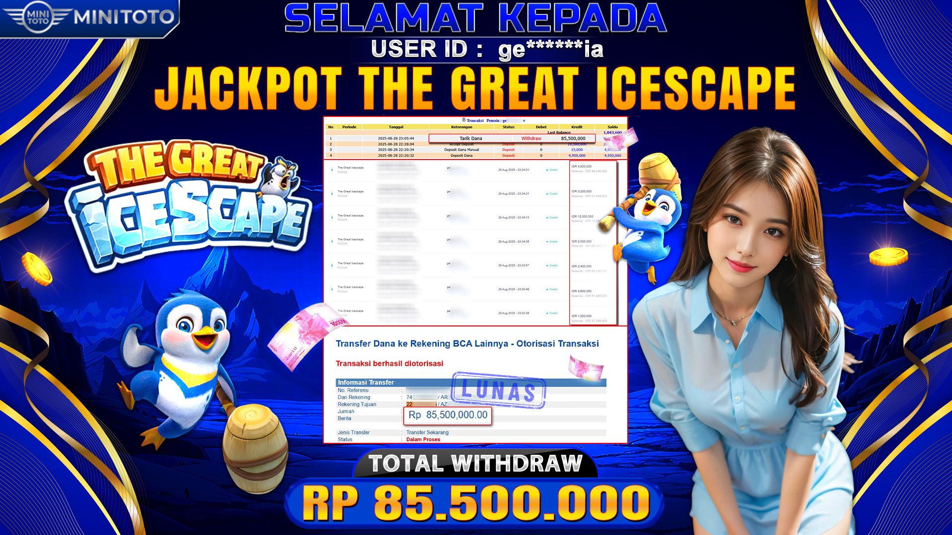 JACKPOT SLOT THE GREAT ICESCAPE