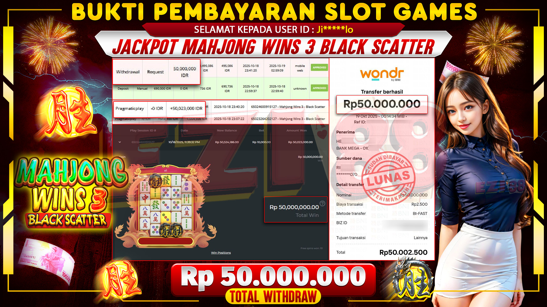 JACKPOT MAHJONG WINS 3 BLACK SCATTER