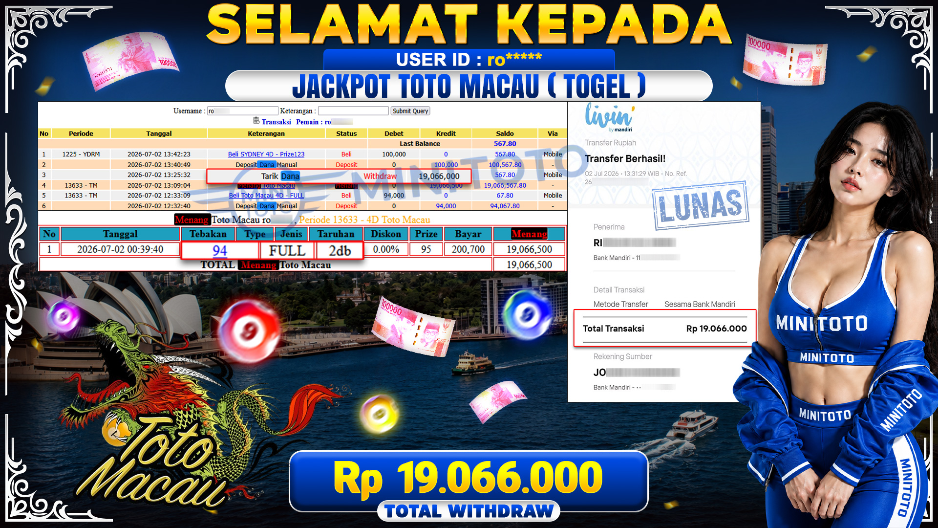 BUKTI JACKPOT TOTO MACAU - TOGEL