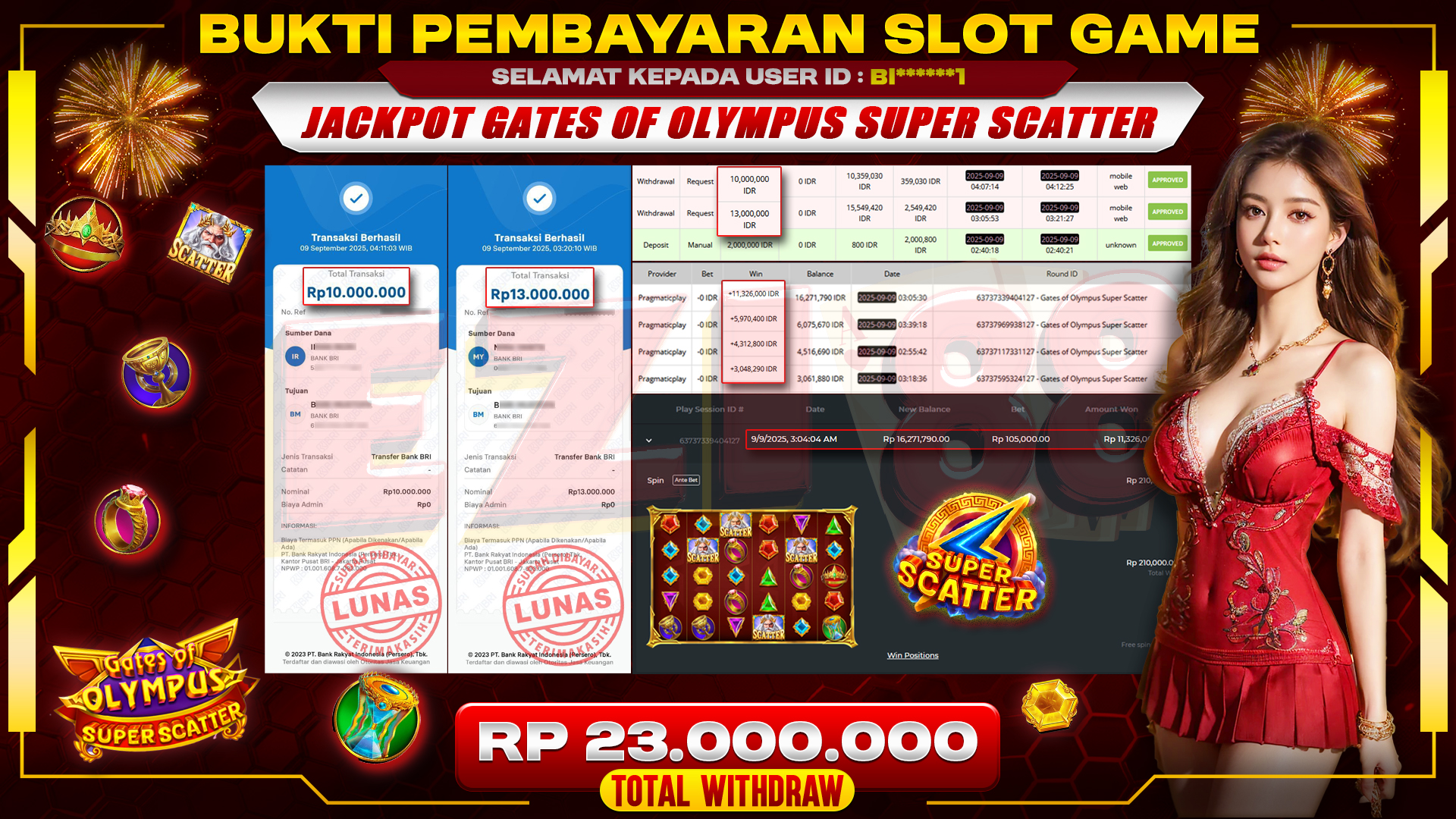 JACKPOT GATES OF OLYMPUS SUPER SCATTER