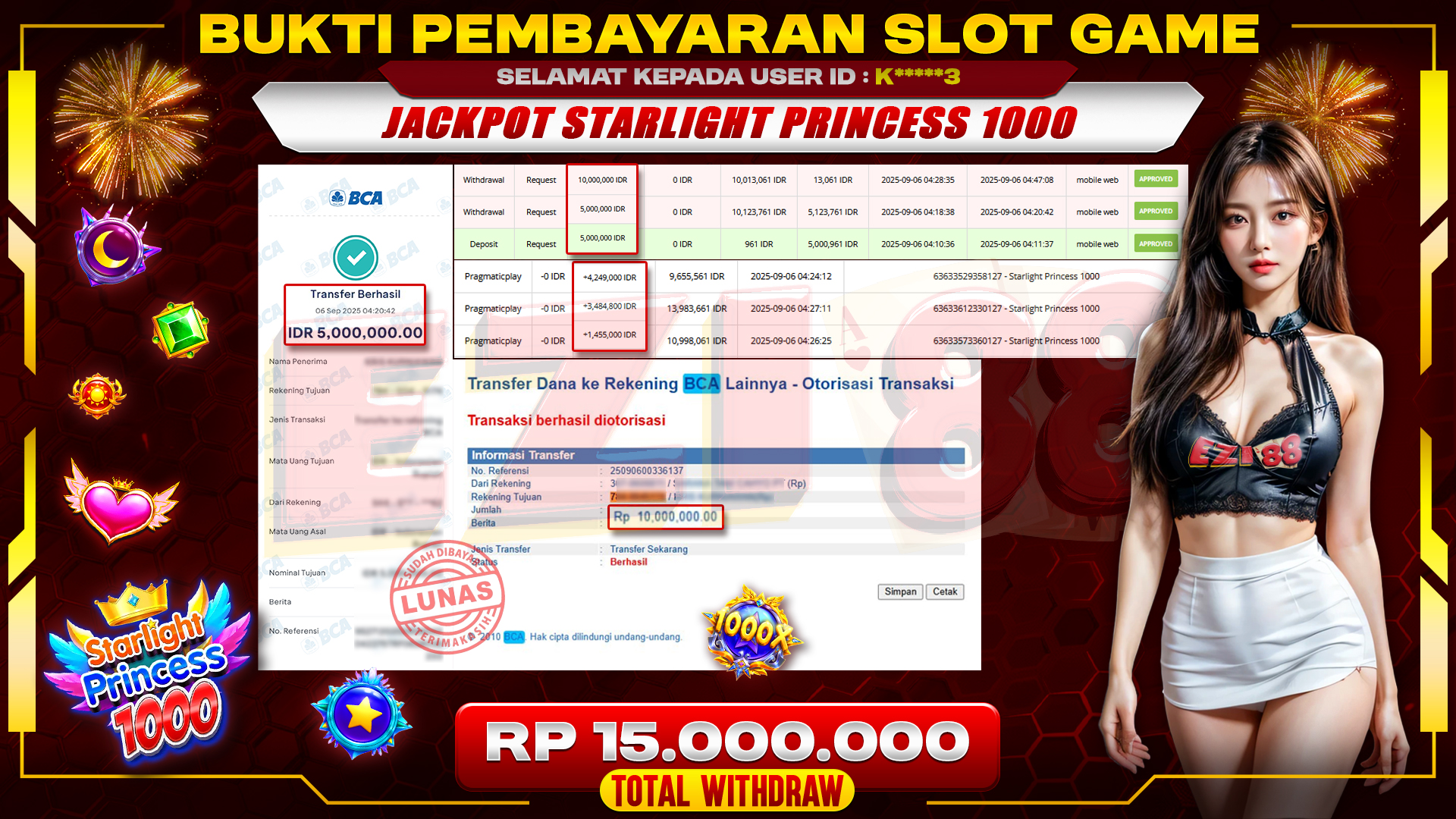 JACKPOT STARLIGHT PRINCESS 1000