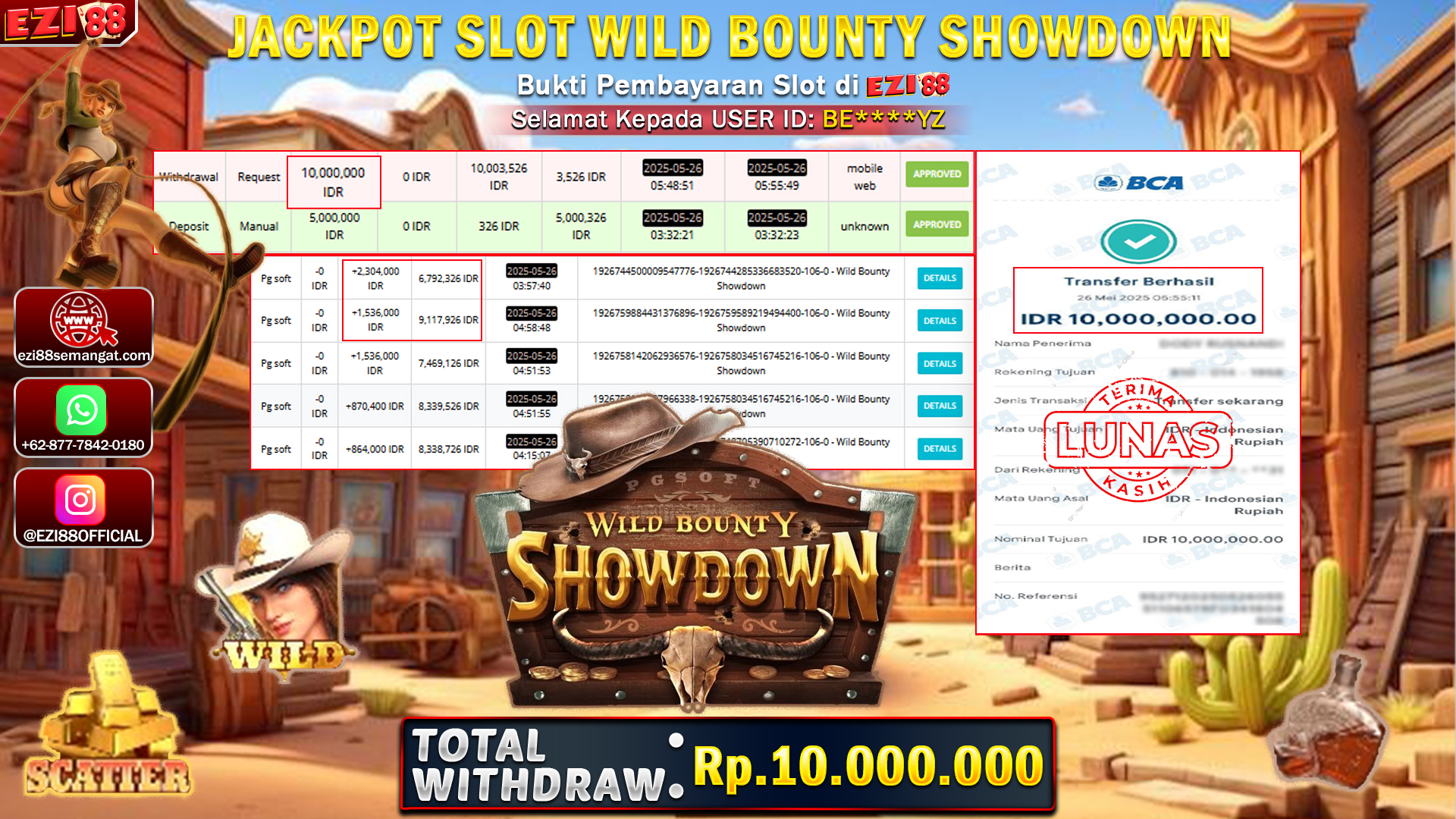JACKPOT SLOT WILD BOUNTY SHOWDOWN