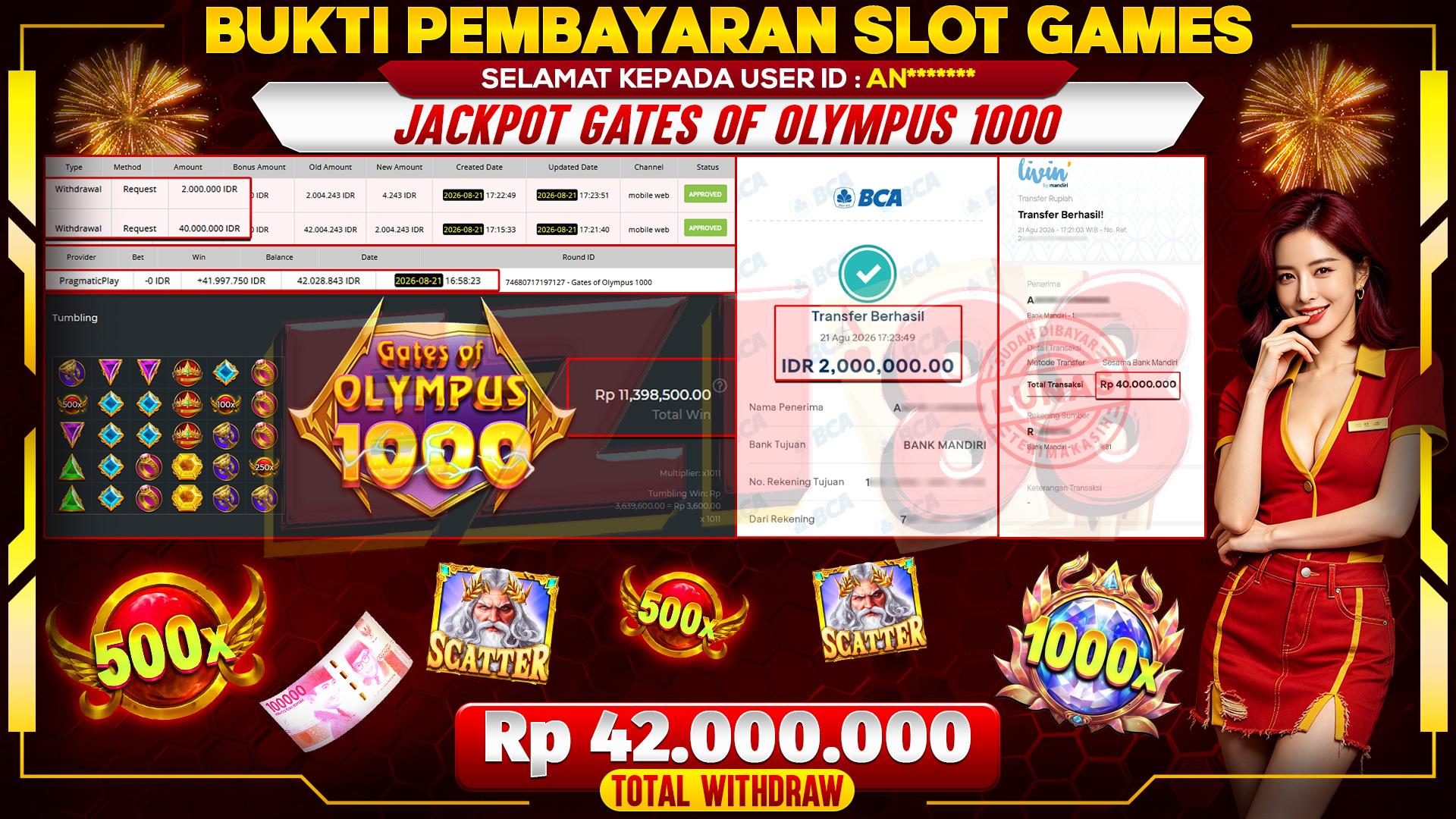 JACKPOT GATES OF OLYMPUS 1000