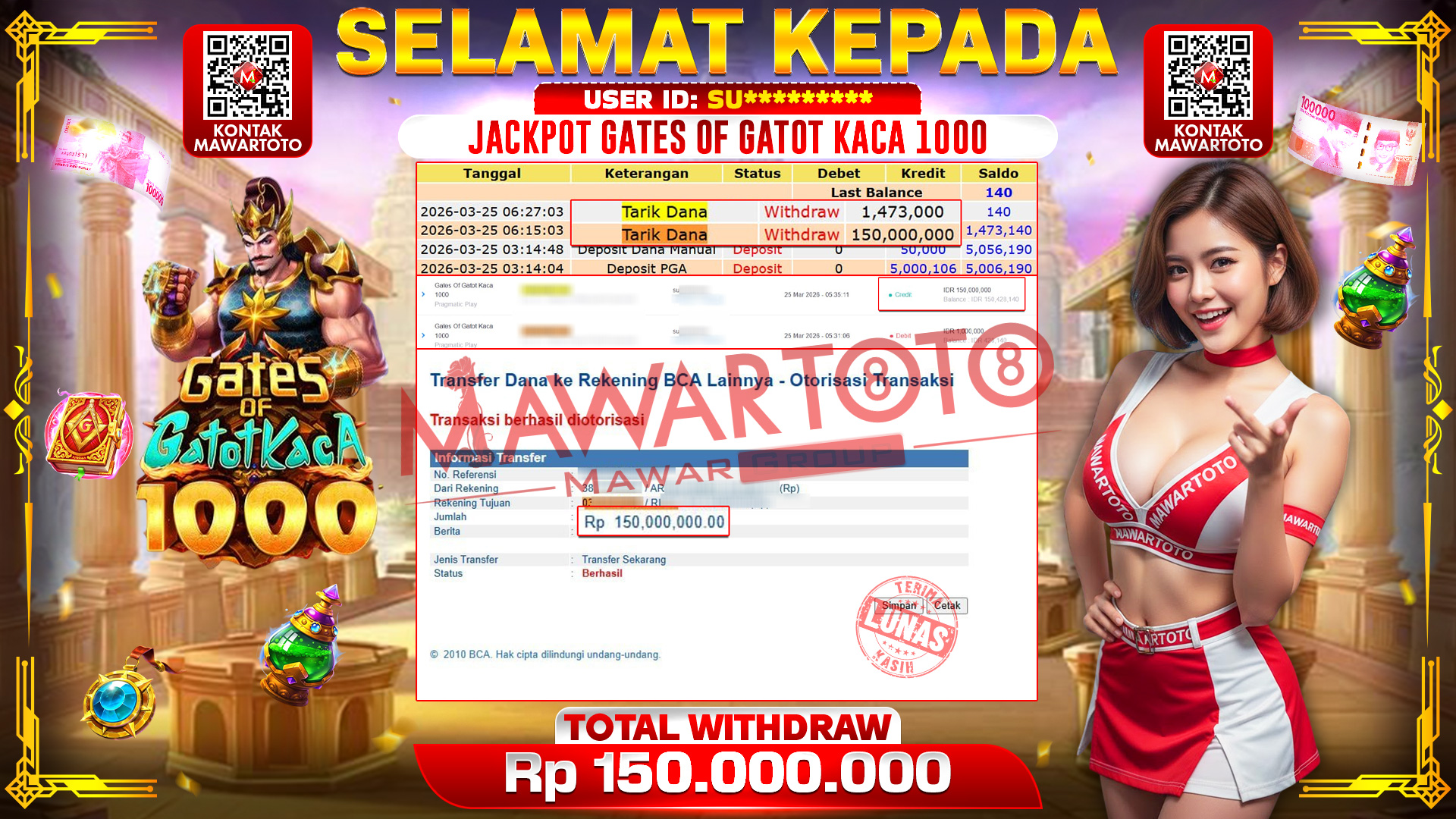 JACKPOT GATES OF GATOT KACA 1000