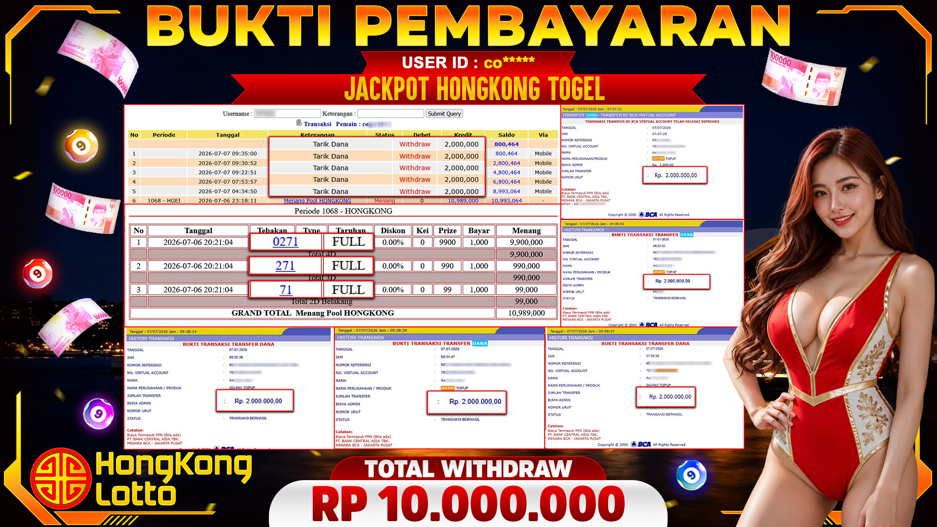 🏆 SELAMAT KEPADA PEMENANG JACKPOT DI HONGKONG - Togel 10,000.000🏆