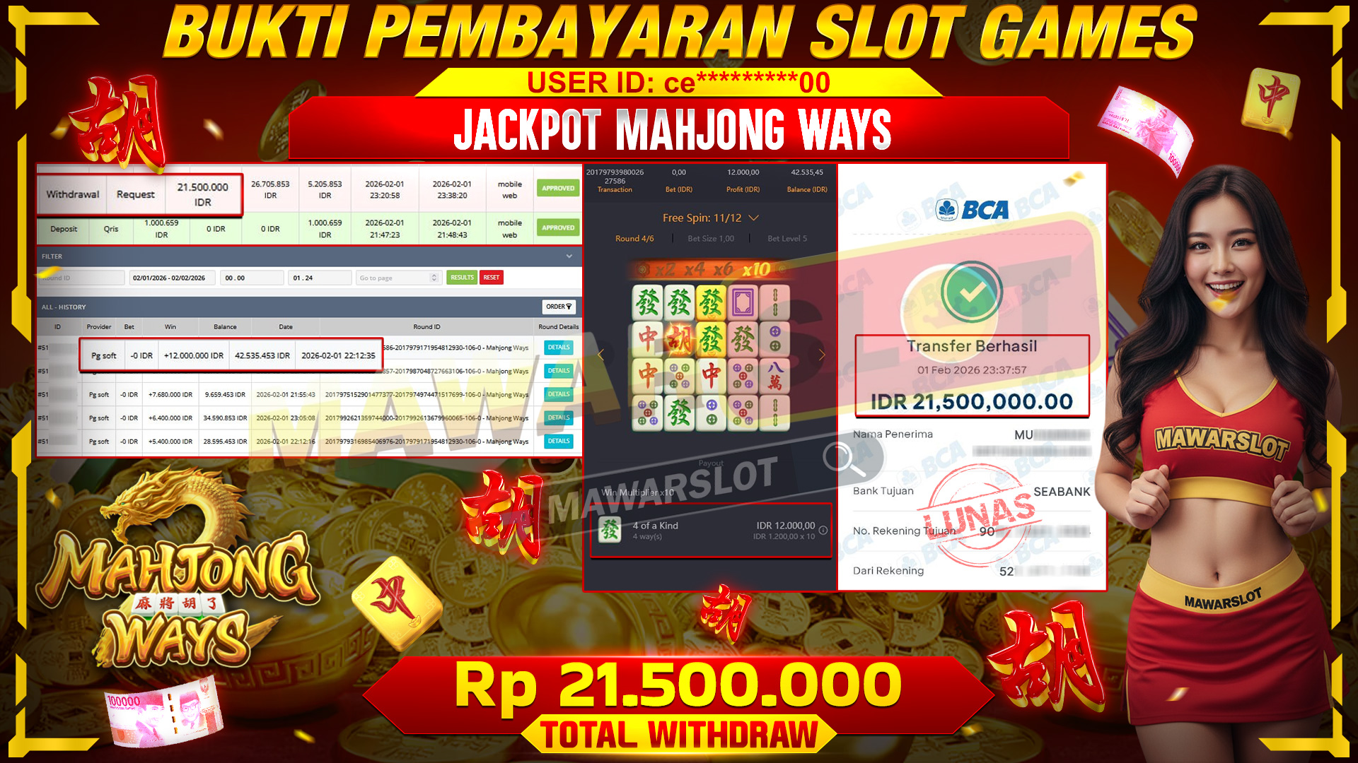 Putaran Tenang, Hasil Ganas di Mahjong Ways