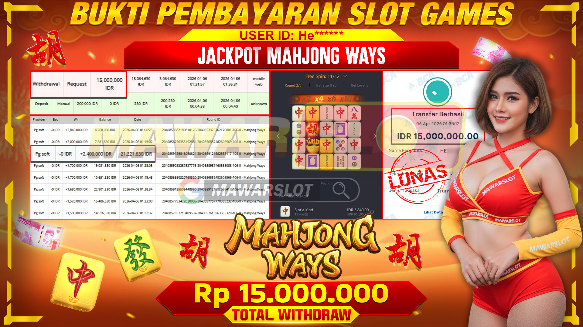 Bukti Nyata! Mahjong Ways Bikin Member Banjir Kemenangan!