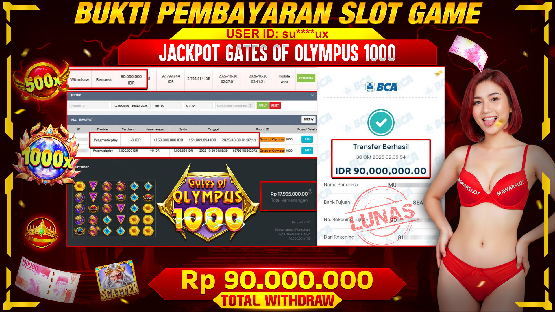 Langit Olympus Bergetar! superlux Pecahkan Rekor Bawa Pulang JP 90 Juta Petir Zeus Menyambar