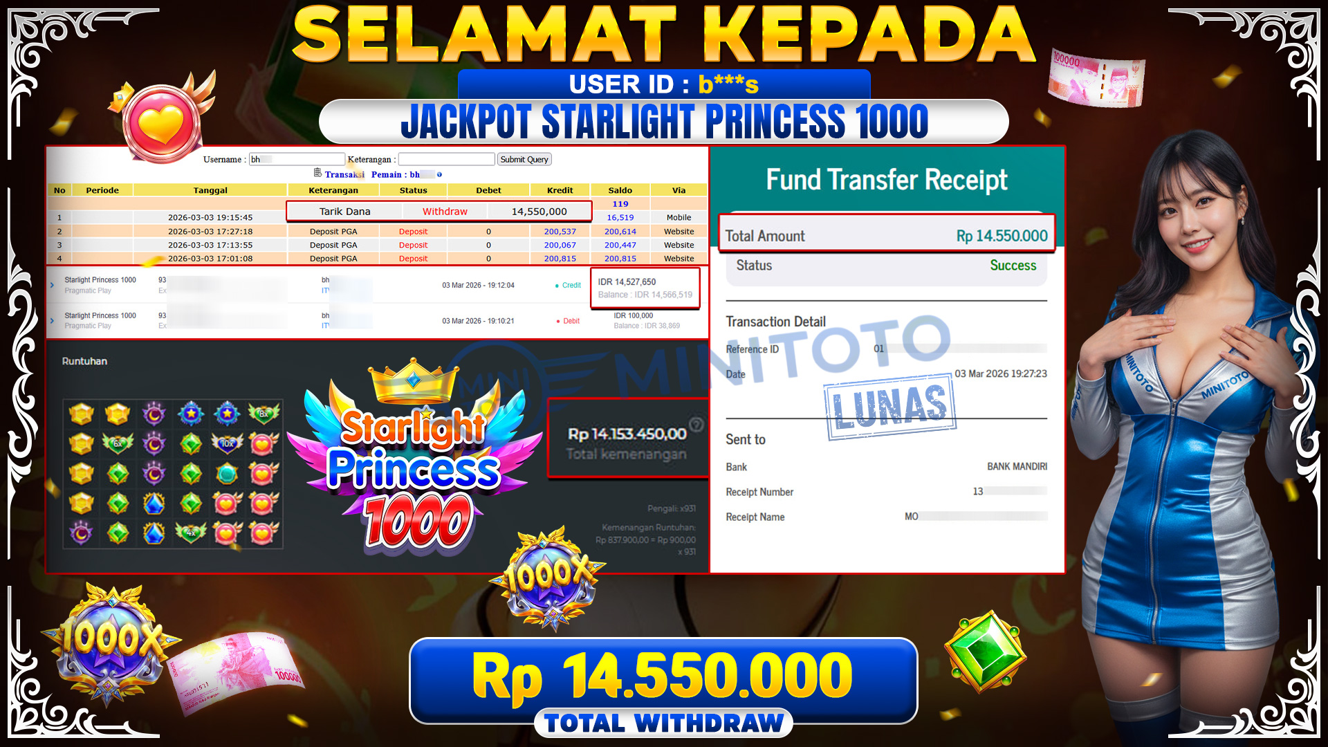  Starlight Princess 1000 - Pragmatic Play