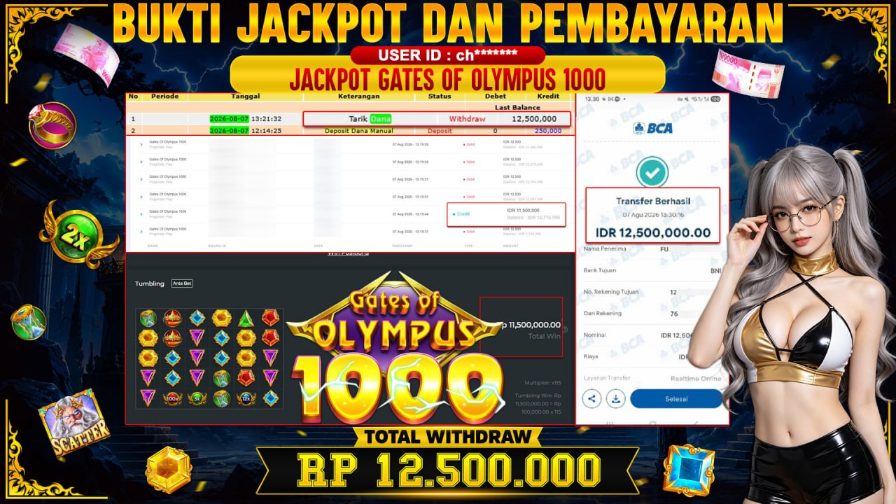 JACKPOT Gates Of Olympus 1000
