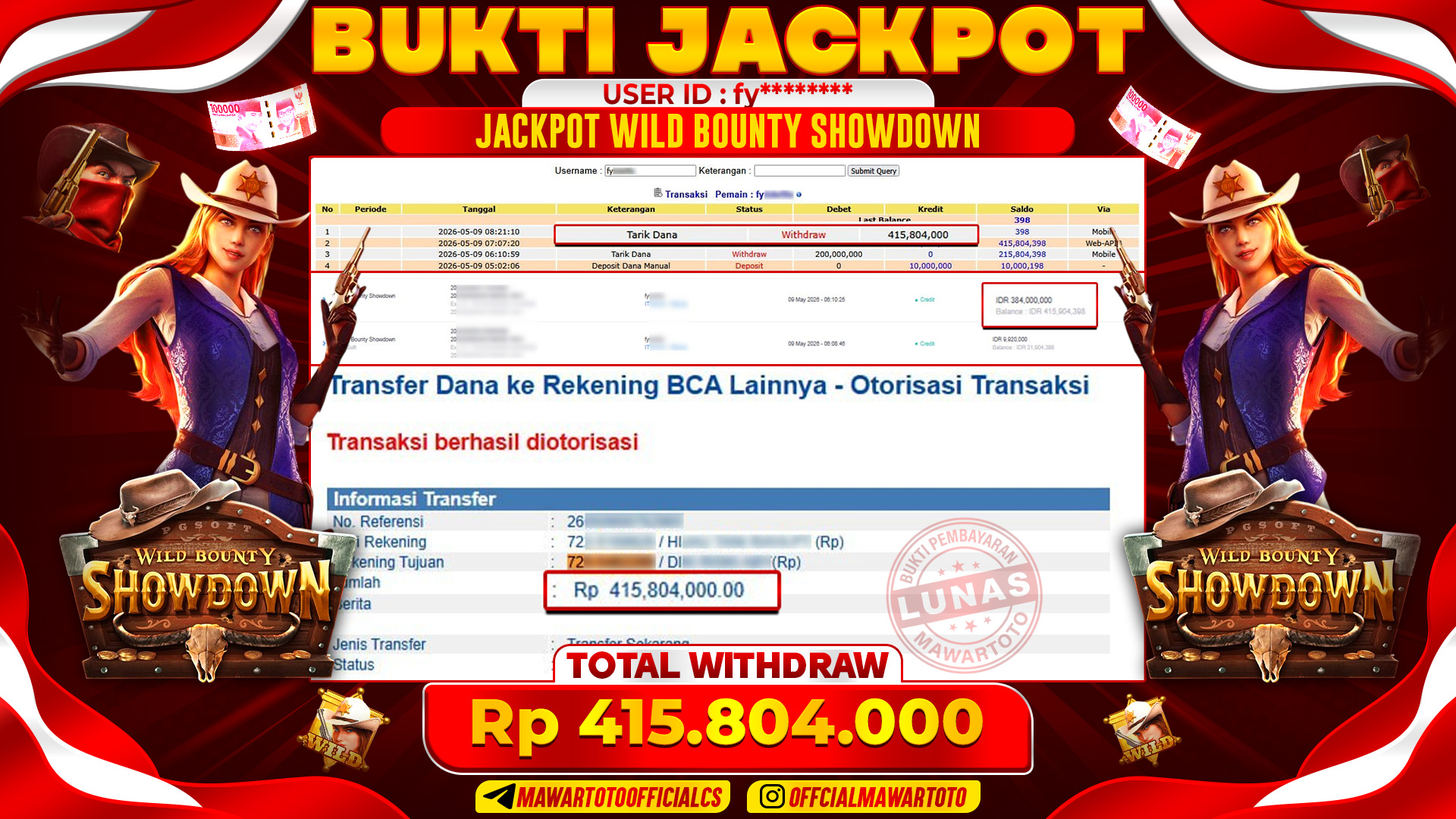 JACKPOT WILD BOUNTY SHOWDOWN