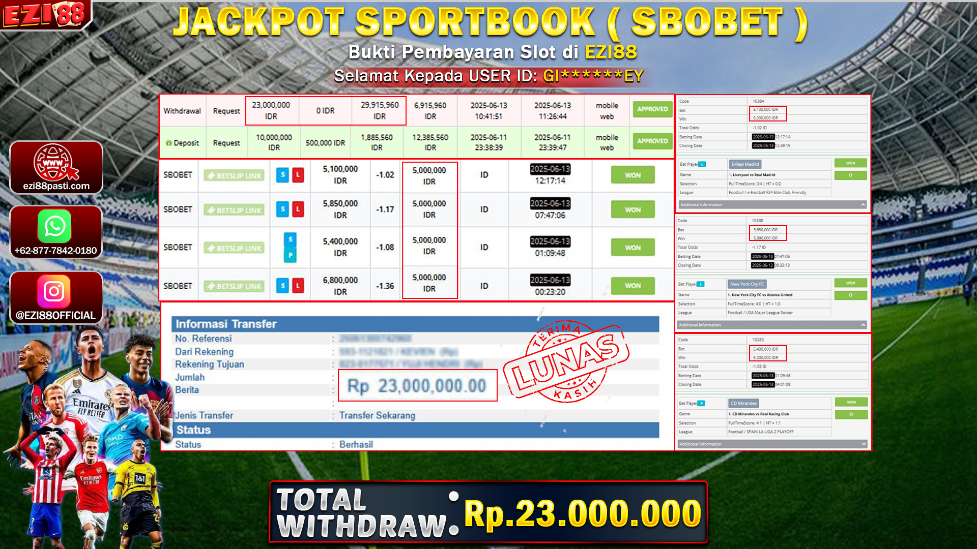 JACKPOT SPORTBOOK ( SBOBET )