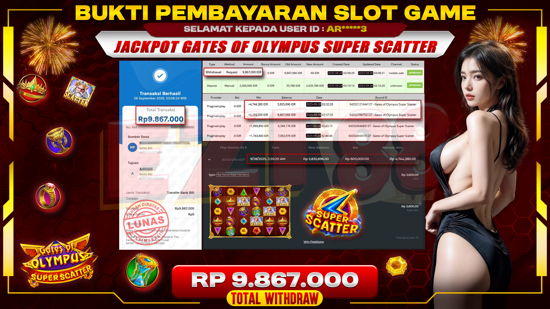 JACKPOT GATES OF OLYMPUS SUPER SCATTER