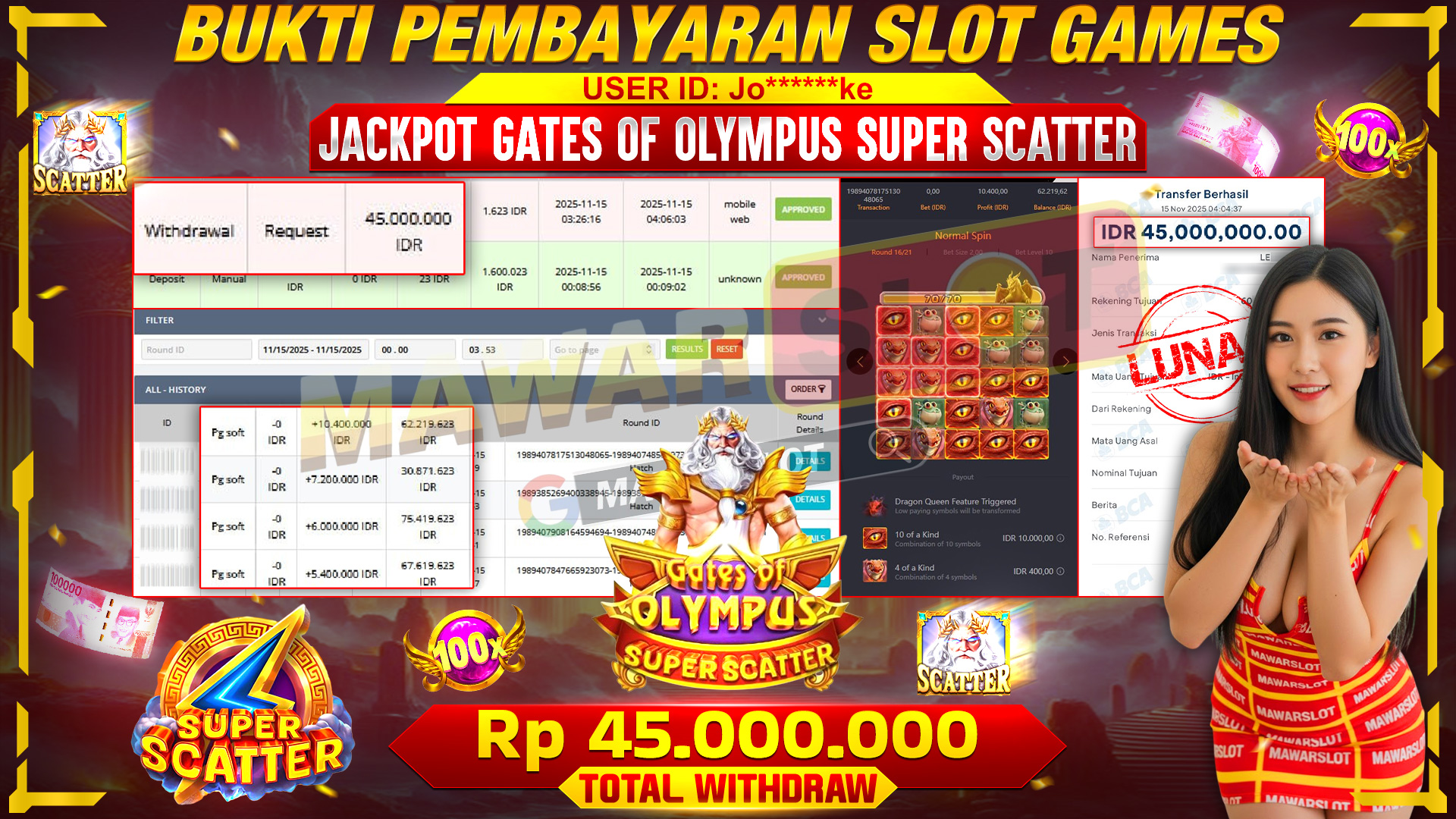 Sarang Naga Terbuka… dan Cuan 45 Juta Tumpah Ruah JP Sultan