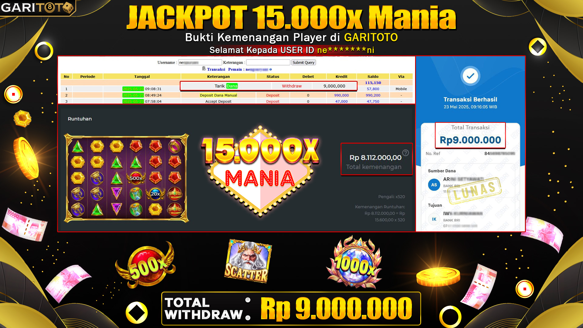 JACKPOT 15.000x MANIA