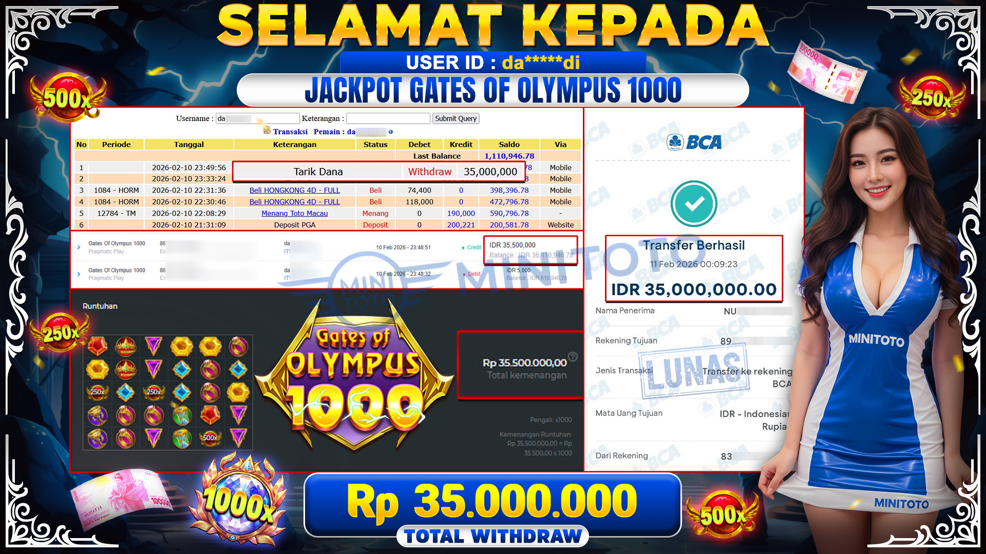 JACKPOT GATES OF OLYMPUS 1000