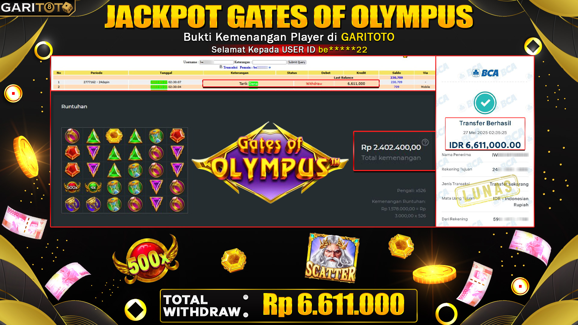 JACKPOT GATES OF OLYMPUS