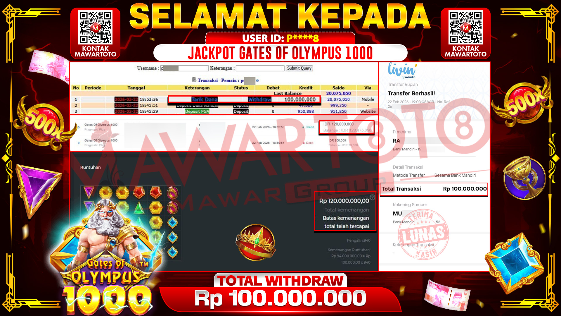 JACKPOT GATES OF OLYMPUS 1000