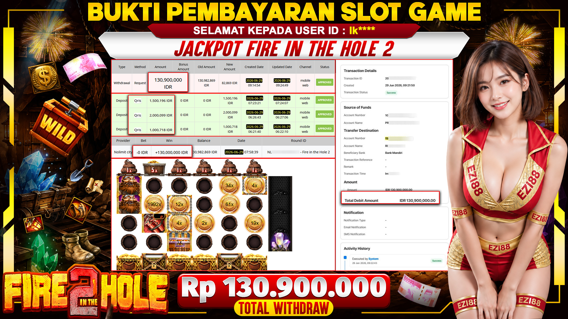 JACKPOT FIRE IN THE HOLE 2