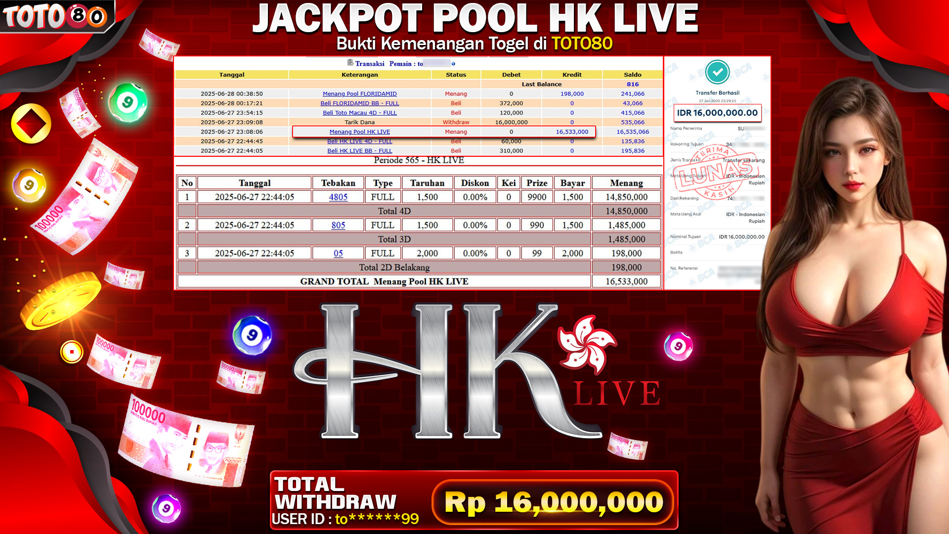 🎉 TOTO80 – JACKPOT TOGEL HK LIVE RP.16,000,000,- TELAH DIBAYARKAN!🎉