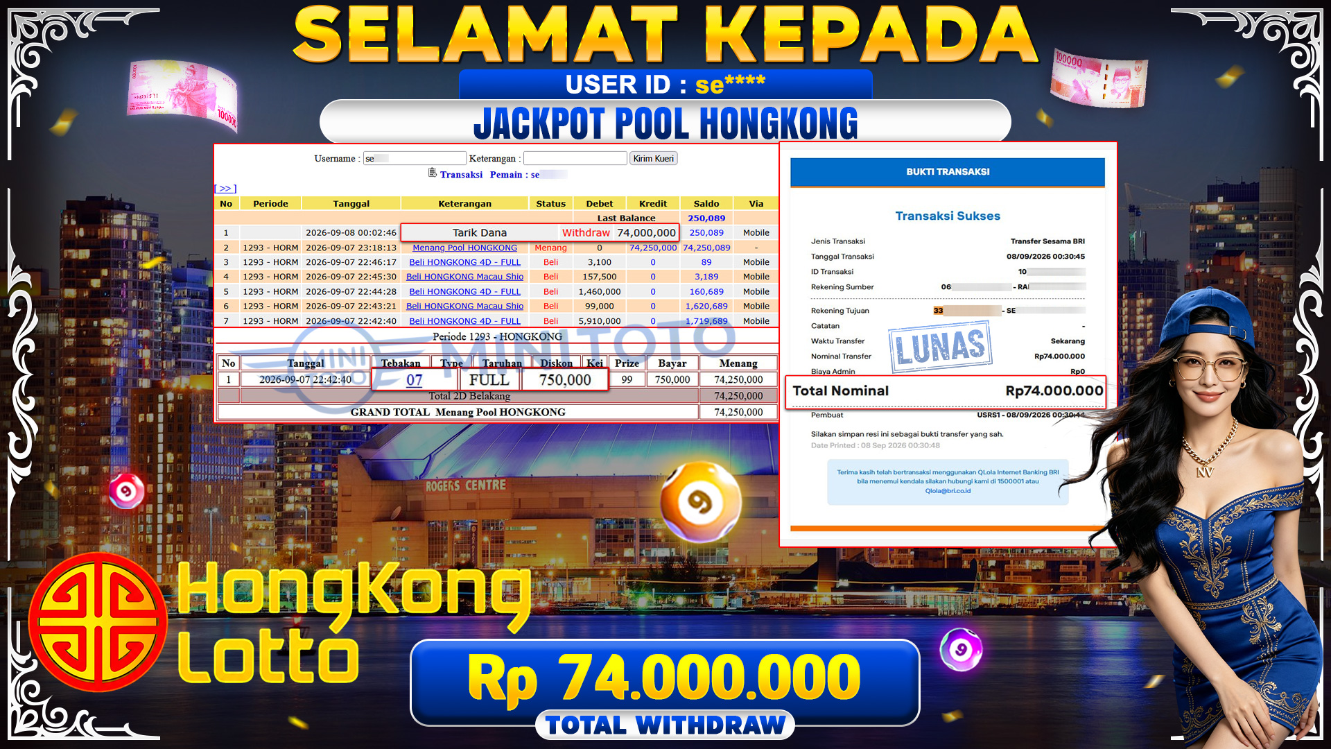 BUKTI JACKPOT MENANG POOL HONGKONG TOGEL 
