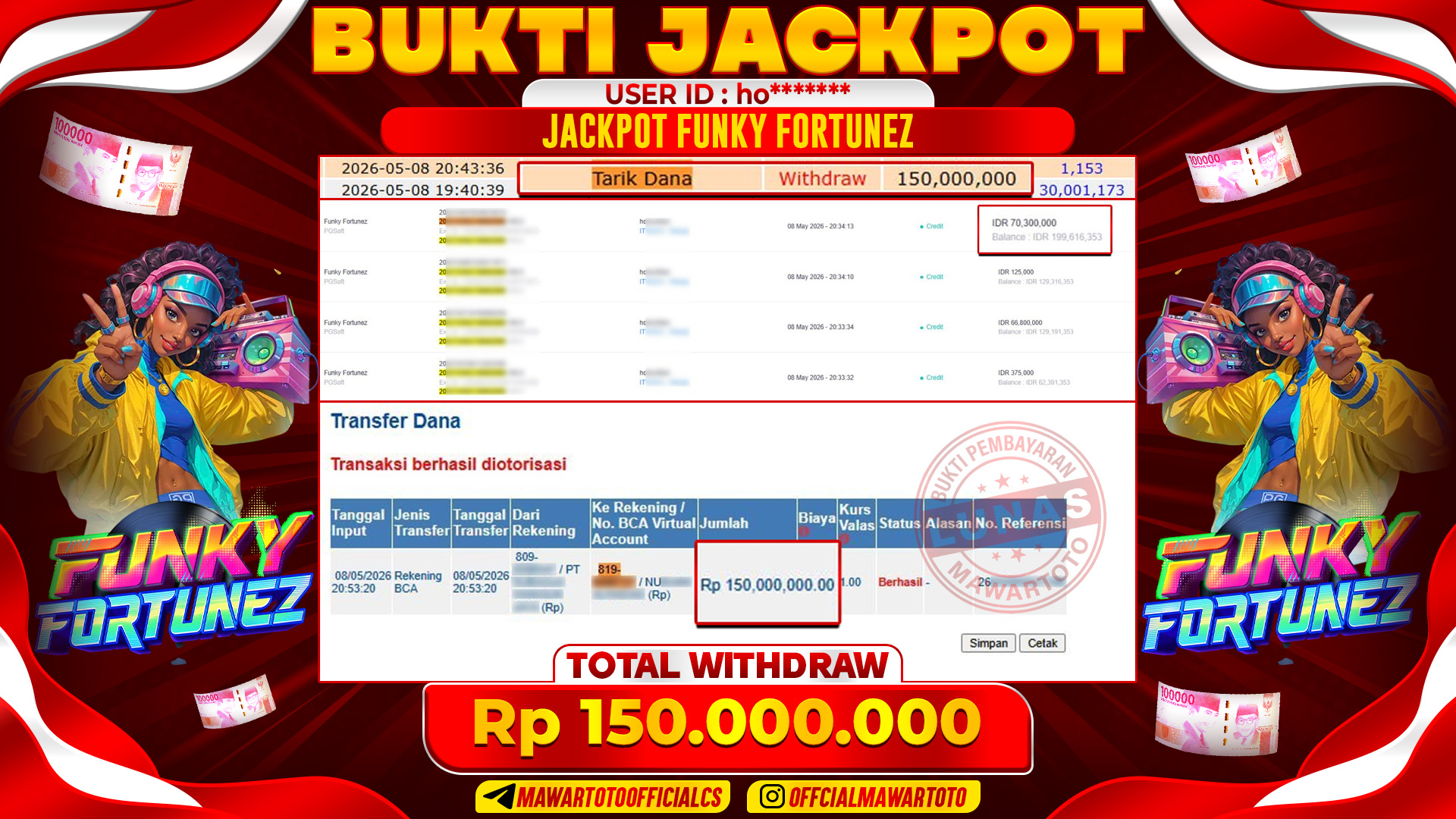 JACKPOT FUNKY FORTUNEZ