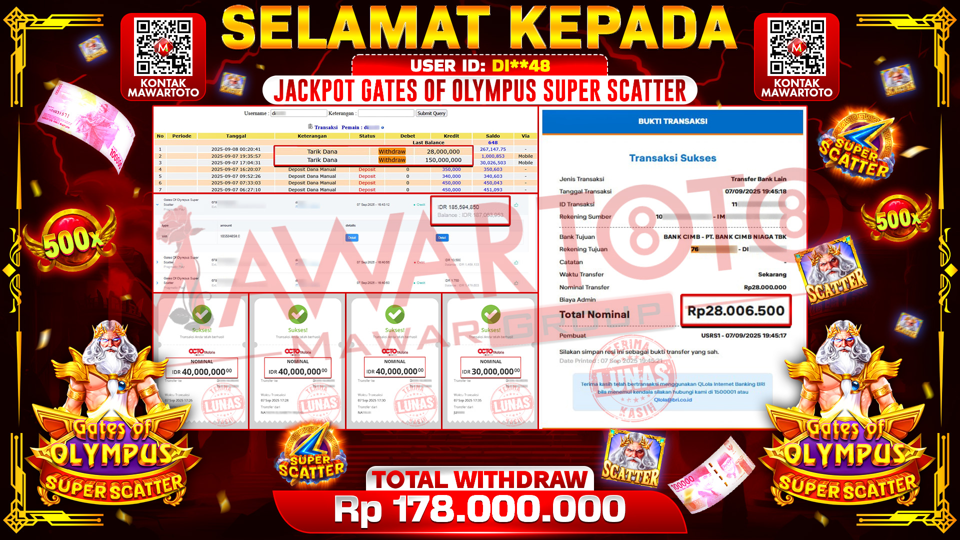 JACKPOT GATES OF OLYMPUS SUPER SCATTER
