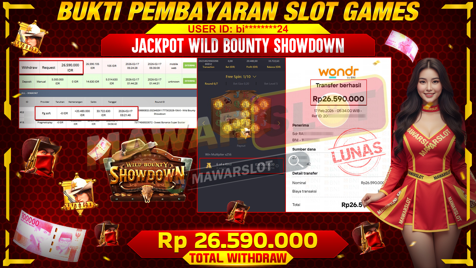 Wild Bounty Showdown: Sekali Duel, Langsung Banjir JP!