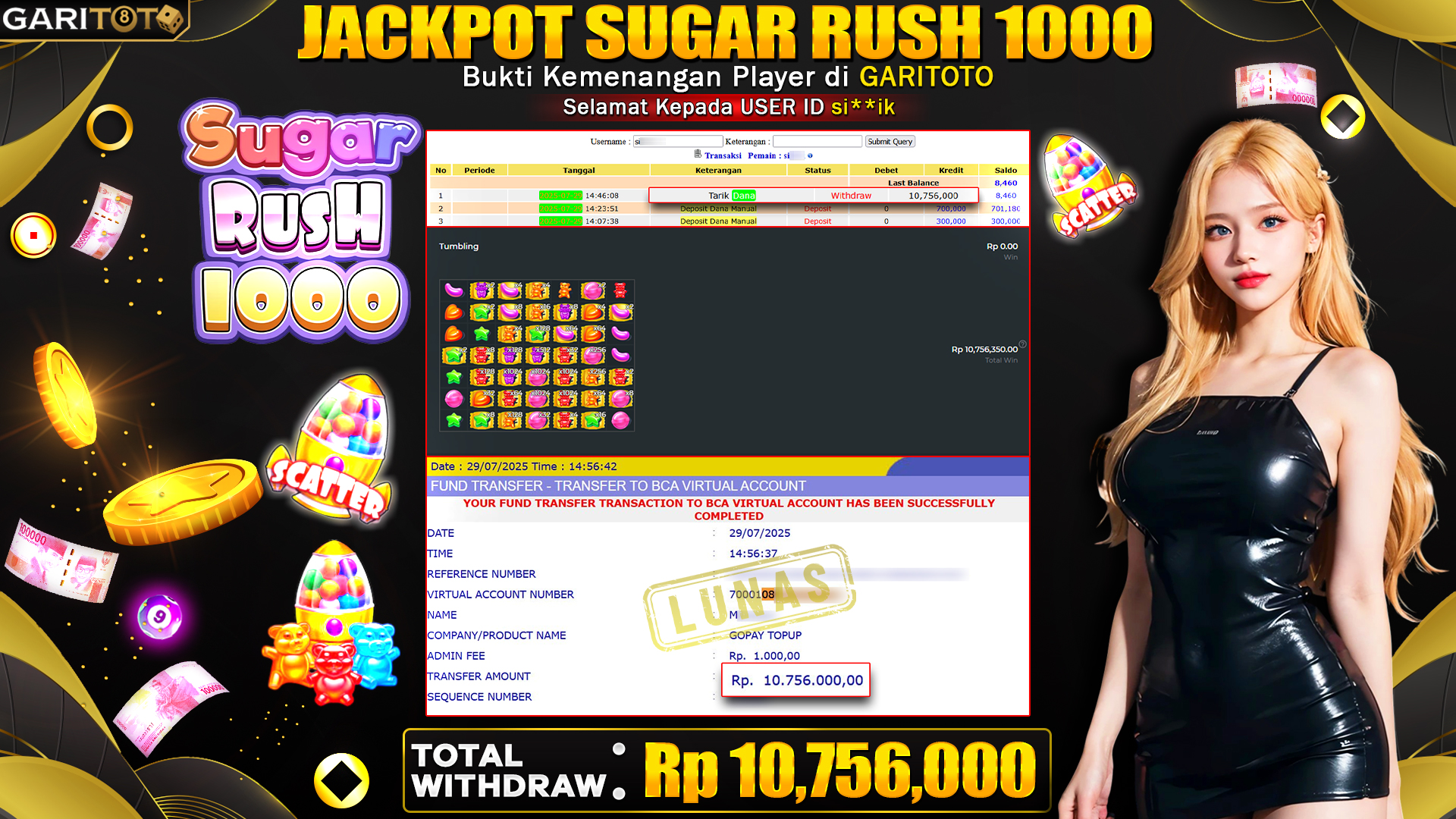 JACKPOT SUGAR RUSH 1000