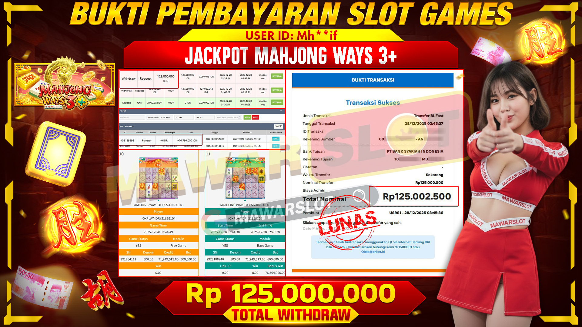 Sekali Panas, Mahjong Ways 3+ Mengamuk