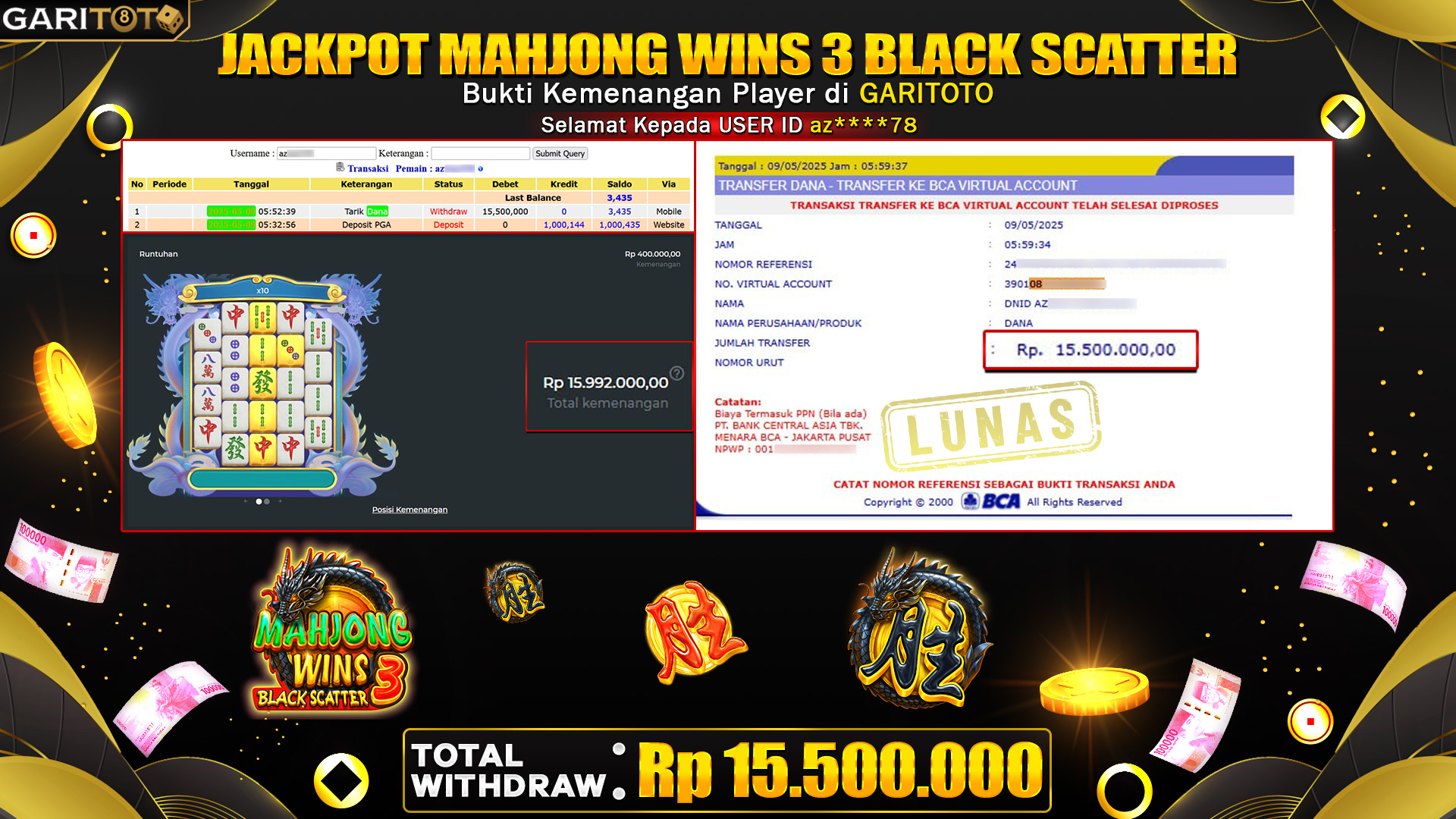 JACKPOT MAHJONG WINS 3 BLACK SCATTER
