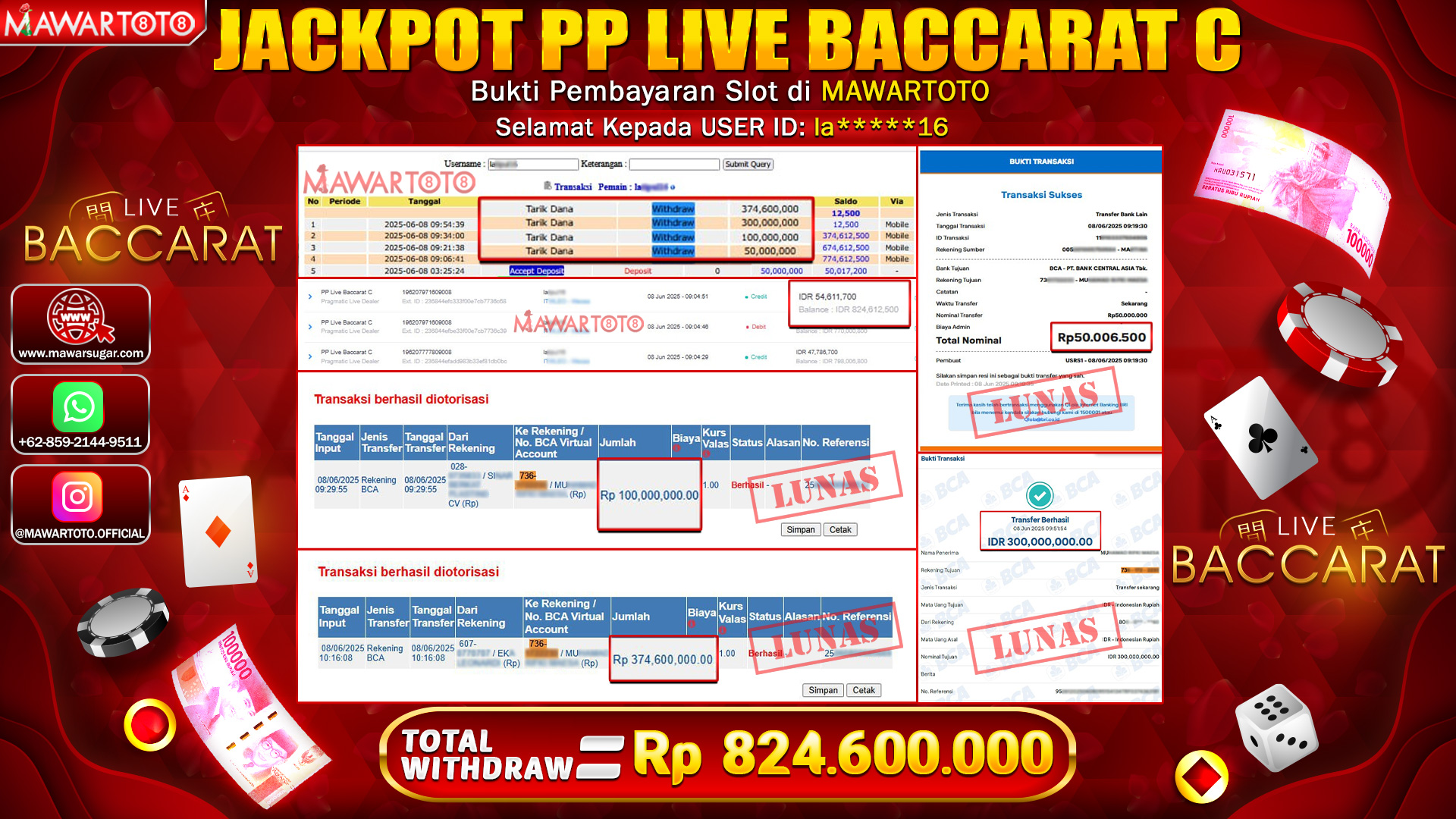 JACKPOT PP LIVE BACCARAT C