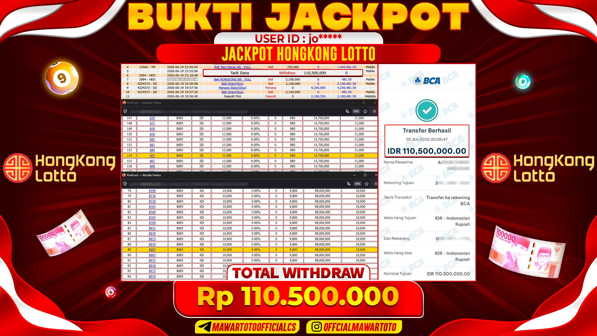 JACKPOT HONGKONG LOTTO
