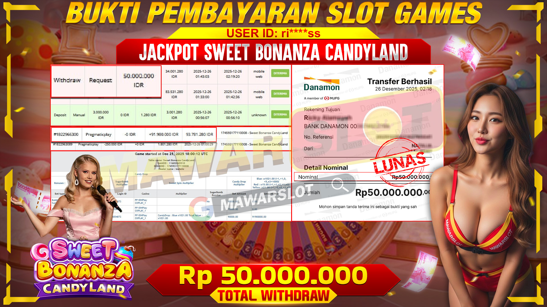 Hujan Permen, Saldo Meledak!