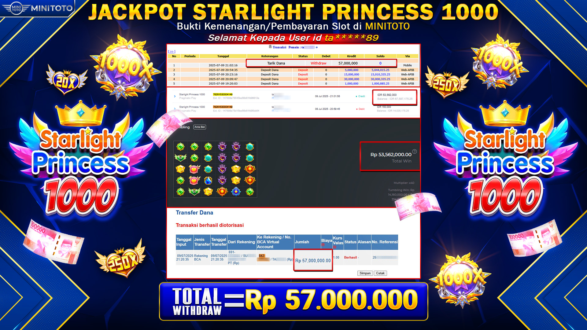 JACKPOT STARLIGHT PRINCES 1000