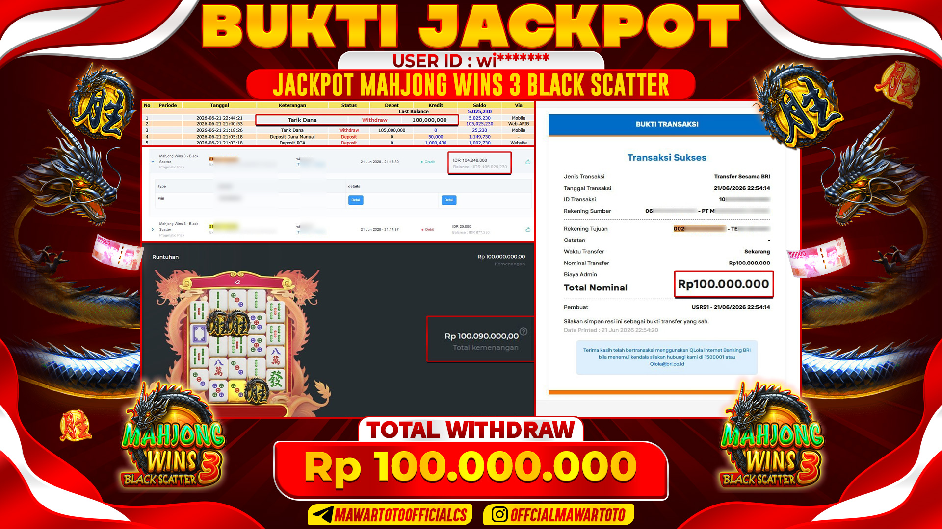 JACKPOT MAHJONG WINS 3 BLACK SCATTER