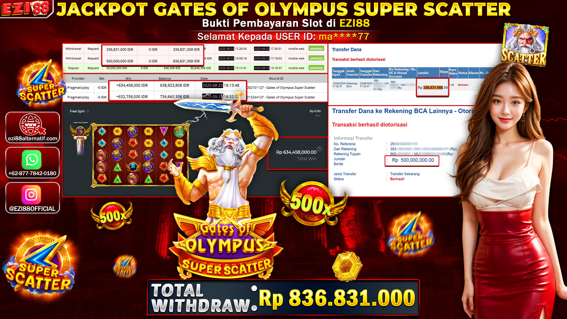 JACKPOT SLOT GATES OF OLYMPUS SUPER SCATTER