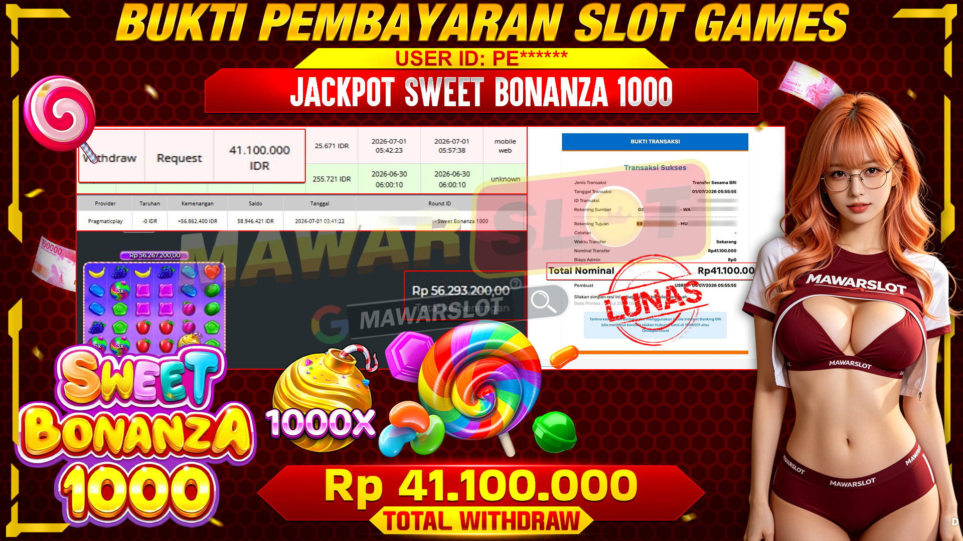 Sweet Bonanza 1000: Permen Berjatuhan, Senyum Ikut Bermekaran!