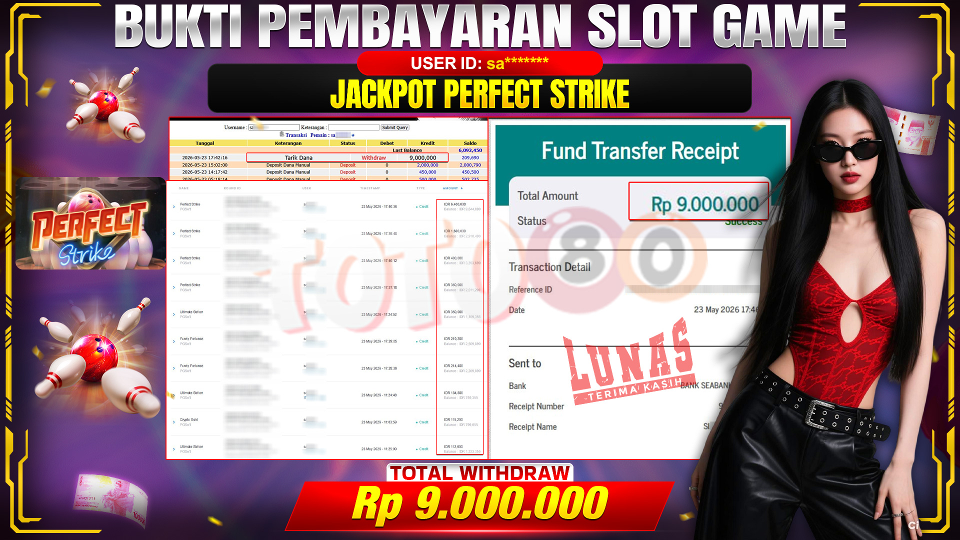 💰🎉 TOTO80 – JACKPOT PERFECT STRIKE RP. 9,000,000,-  TELAH DIBAYARKAN!💰🎉