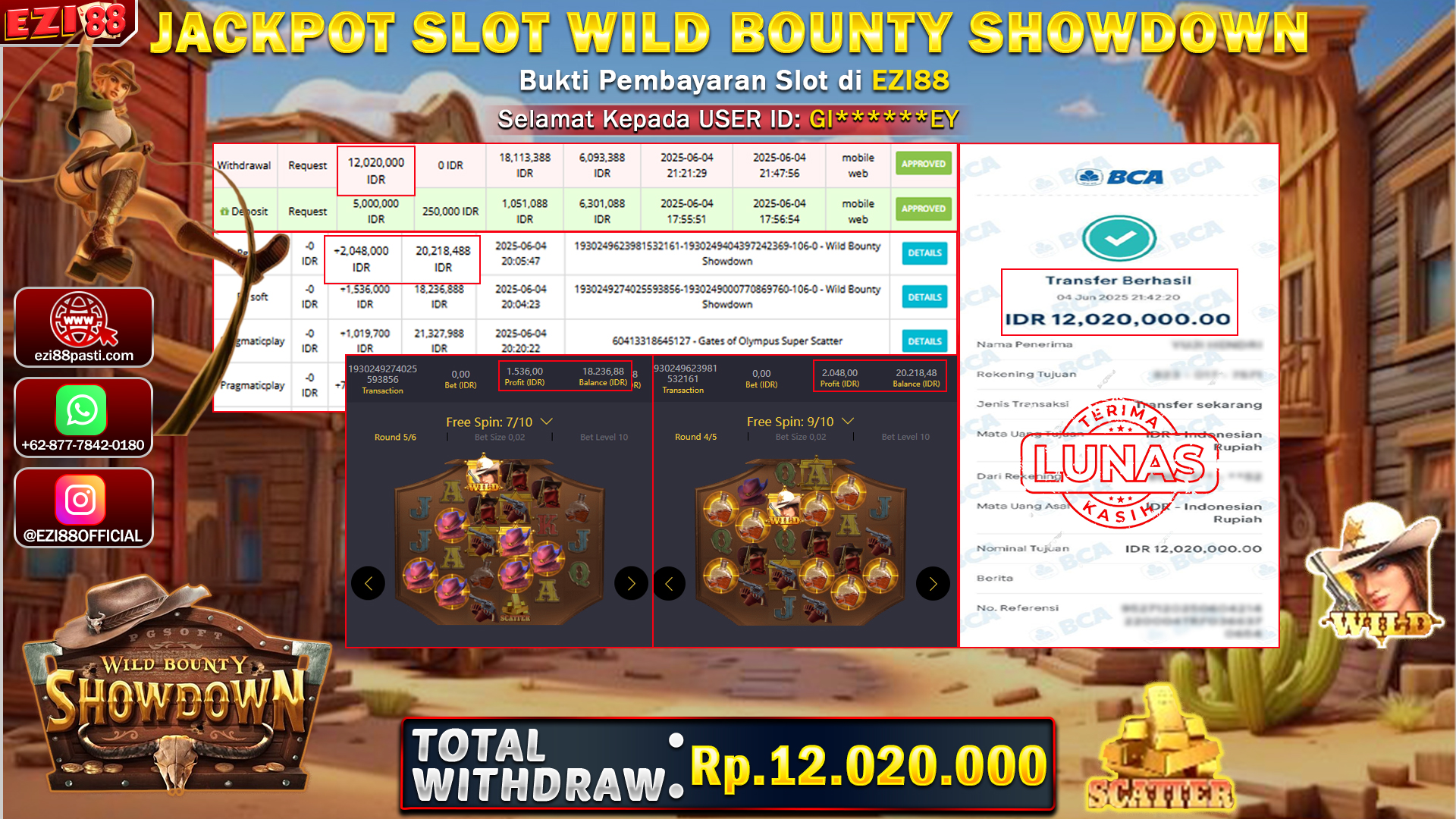 JACKPOT SLOT WILD BOUNTY SHOWDOWN